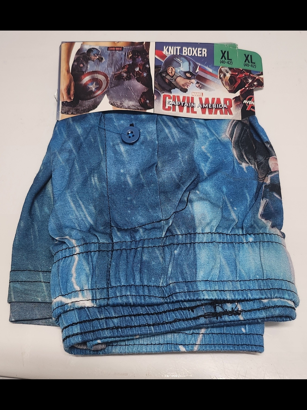 Mens XL Captain America Boxers